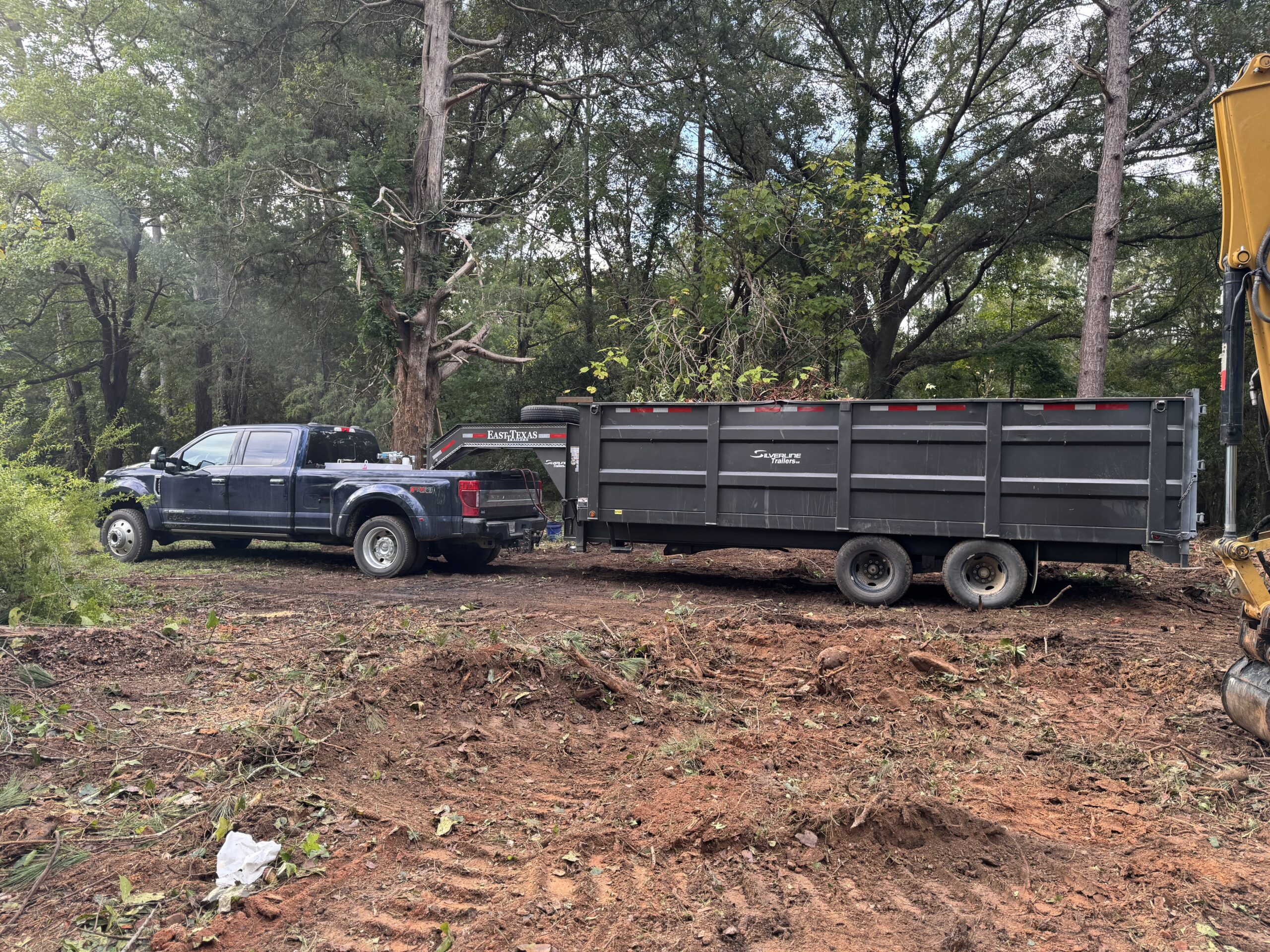 Our Truck and Dump Trailer are pictured